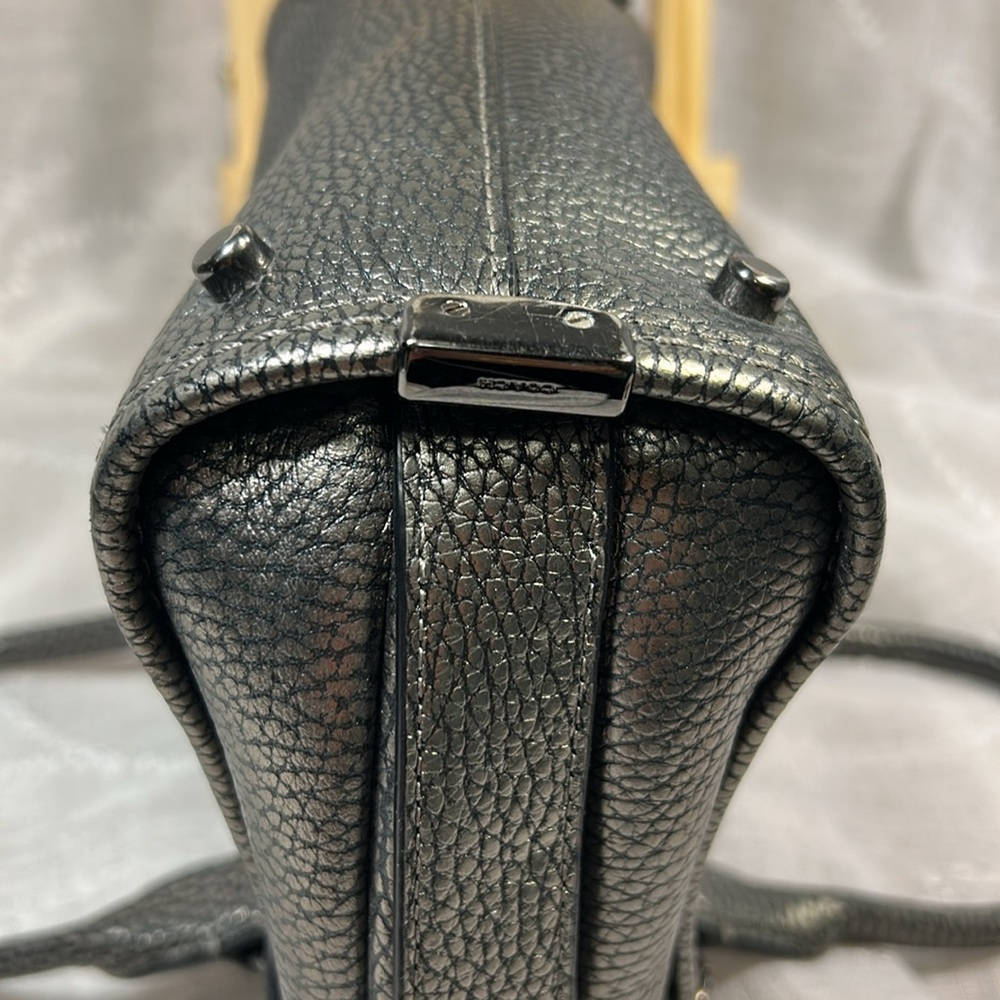 Coach Swagger leather in silver grey handbag - Picture 8 of 16